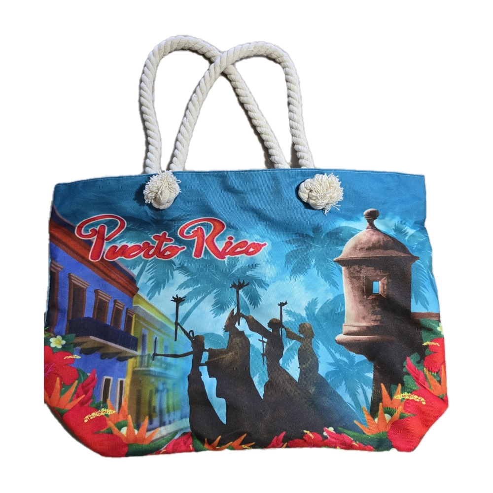 Puerto Rico Reusable Shopping Tote Bag